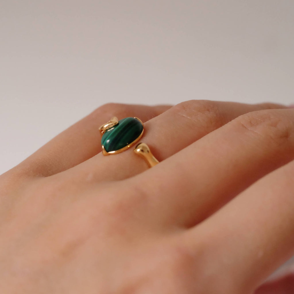 Malachite ring