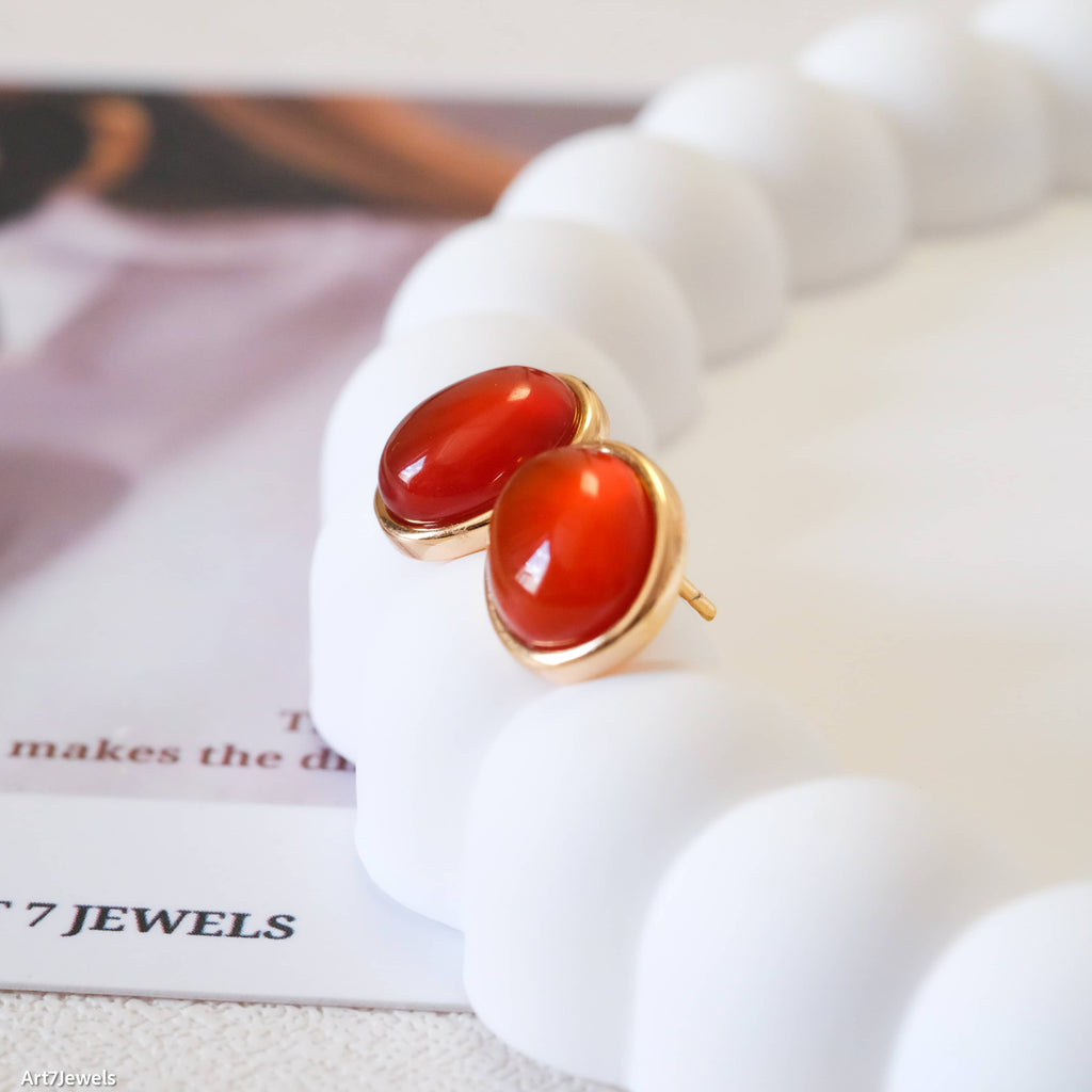carnelian earrings