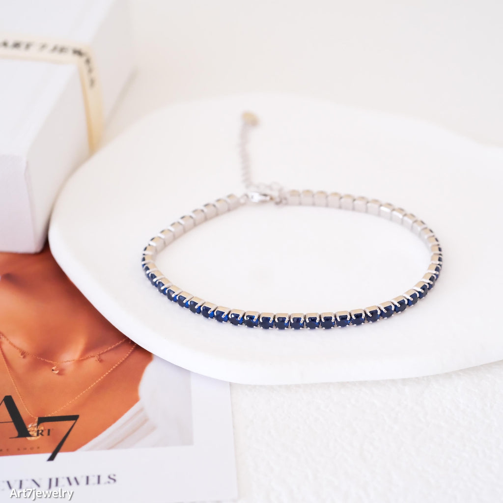 Sapphire Tennis Bracelet