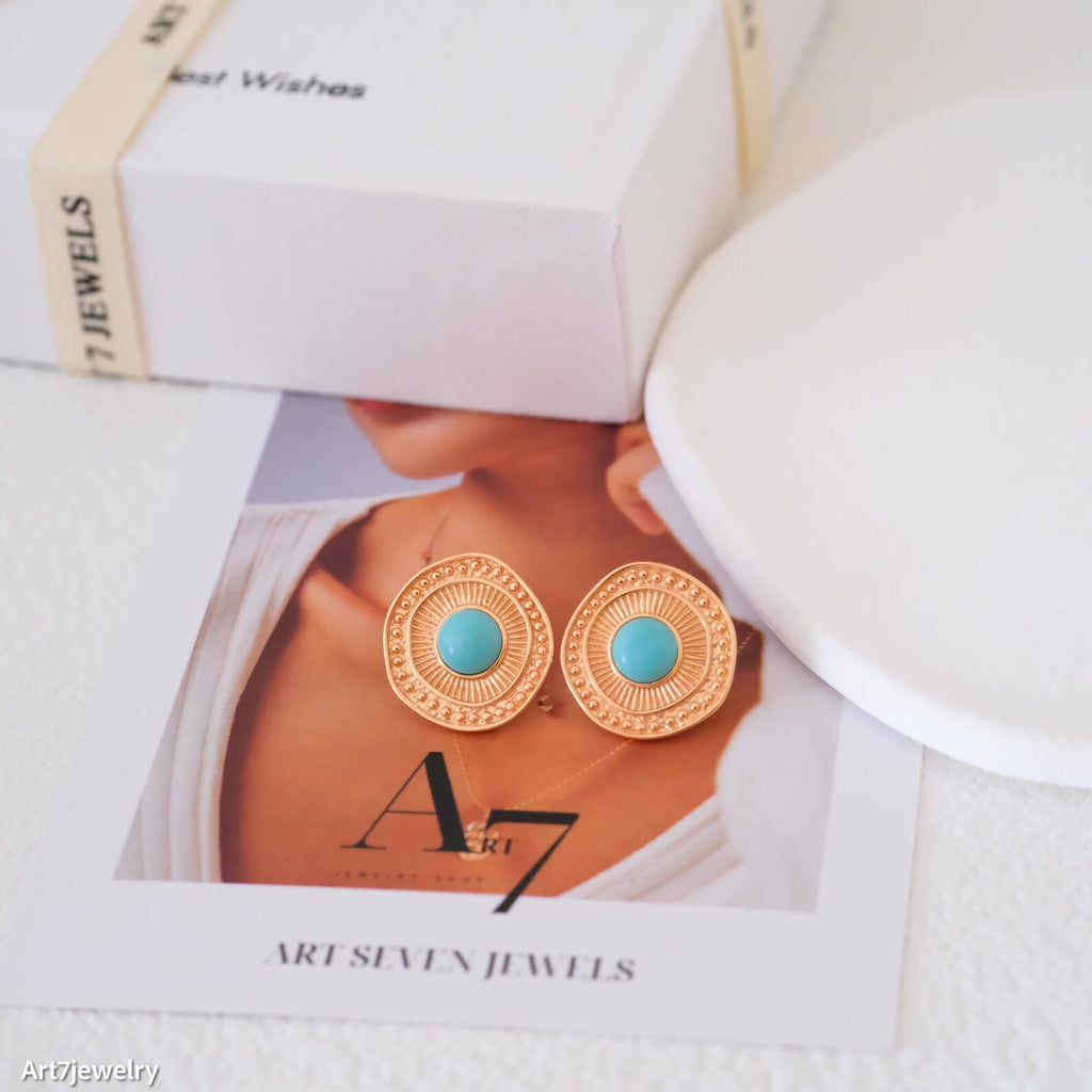 Turquoise Stud Earrings