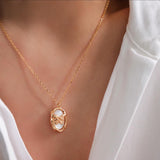 Butterfly necklace, Natural pearl necklace, Gold Butterfly Necklace, Gift for her