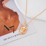 Mother of Pearl necklace, Natural pearl necklace, Gold Butterfly Necklace, Gift for her