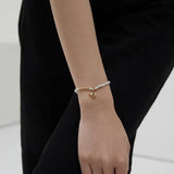 Jade beaded bracelet