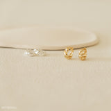 Croissant hoop earrings