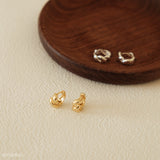 Croissant hoop earrings