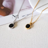 Mini black onyx necklace