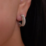 Chunky hoop earrings