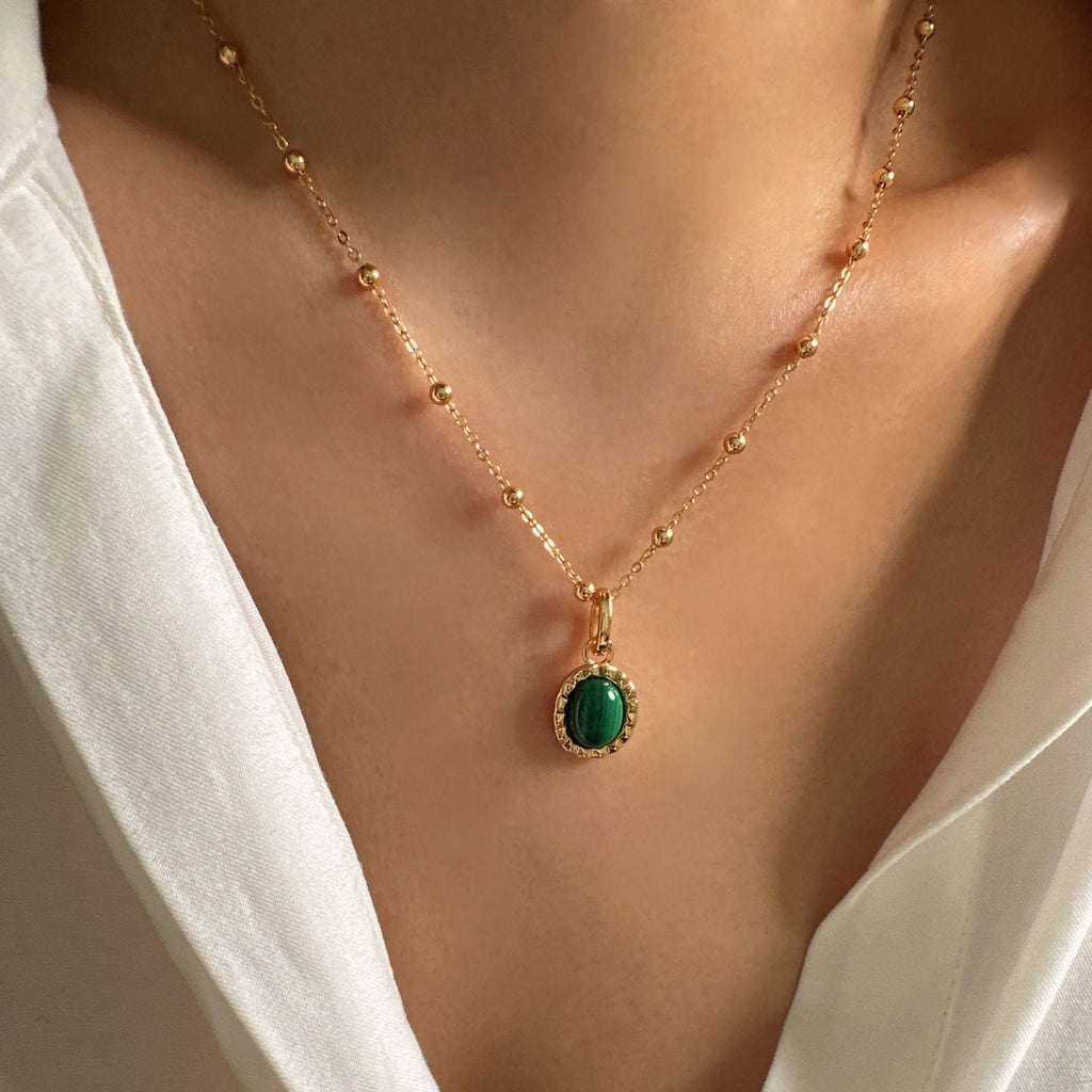 Malachite necklace