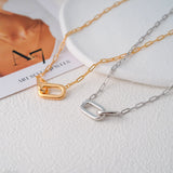 Paperclip choker necklace