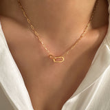 Paperclip choker necklace