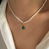 Malachite necklace
