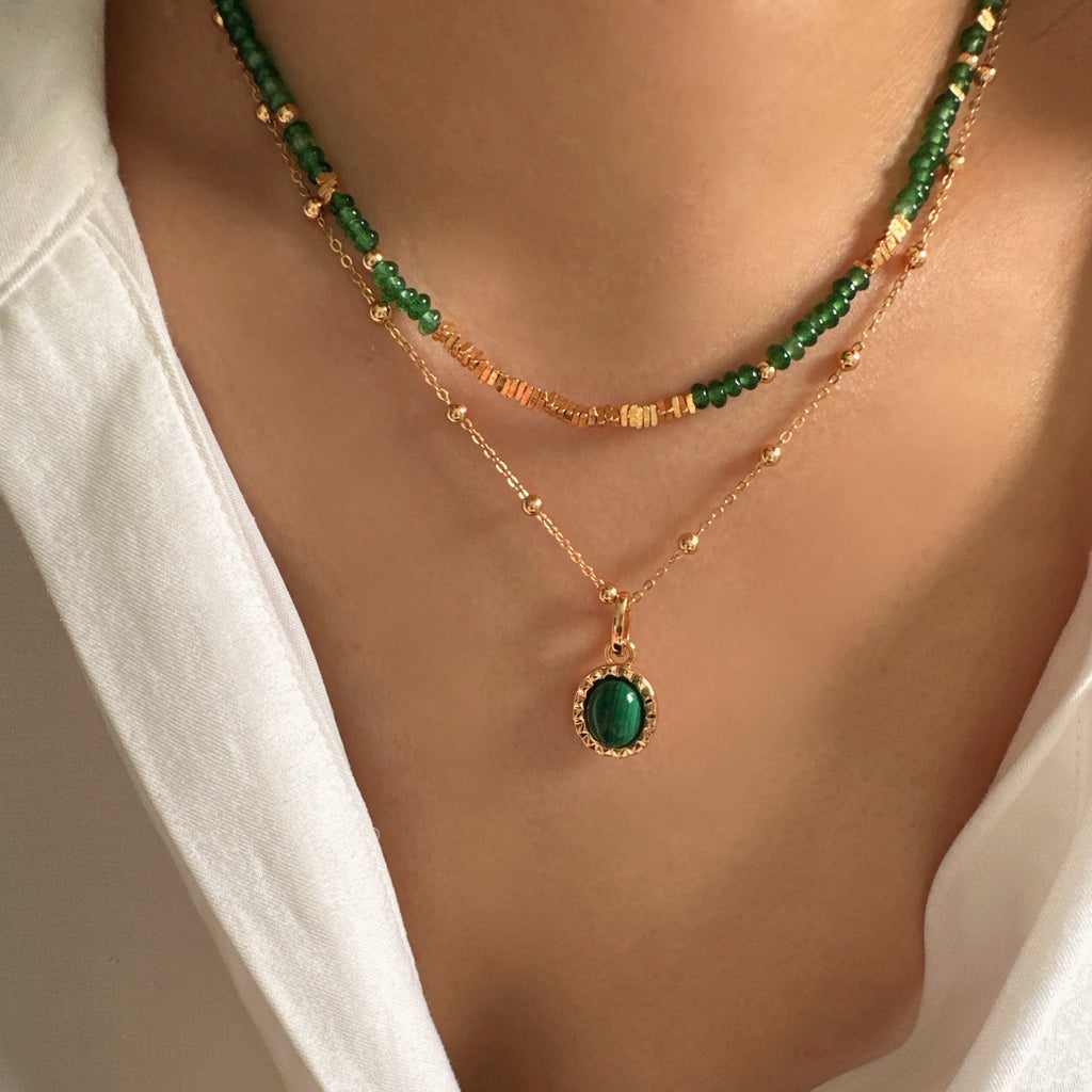 Malachite jewelry