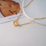 Paperclip choker necklace