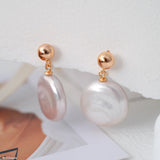Baroque pearl earrings