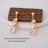  Pearls Dangle Earrings