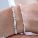 Dainty diamond cz tennis bracelet