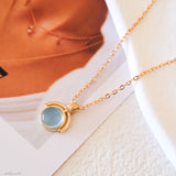 Collar de aguamarina