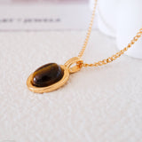 Tigers Eye drop earrings
