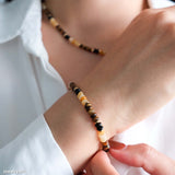 Tiger’s Eye & Onyx Beaded Bracelet