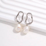 Baroque pearls earrings