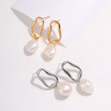 Baroque pearls earrings