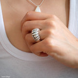 Bold wide ring, Statement ring, Thick band ring, Gifts for her