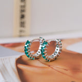  Small hoop earrings, Elegant Birthstone Jewelry, Gifts for her