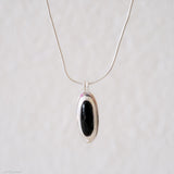 Silver Onyx Necklace