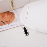 Silver Onyx Necklace
