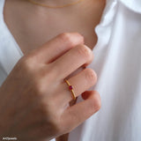 Minimalist July Birthstone, Tiny Red Stone Ring, Dainty Ring, Christmas gifts