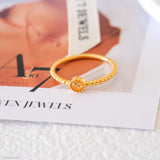 Gold Citrine Ring