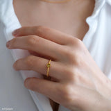Natural Peridot Ring, 18k Gold Minimalist August Birthstone Ring, Green Gemstone Ring Tiny Peridot Ring