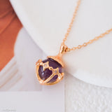 Royal Crown Amethyst Charm