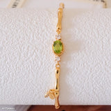 Natural Peridot Bracelet