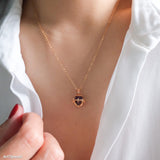 February Birthstone Jewelry, Gift for Her, Crystal Healing Necklace