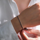 Black Tennis Bracelet