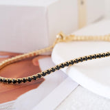 Black Tennis Bracelet