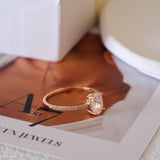  Minimalist Gemstone Ring, Gift for Her