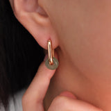 Jade Hoop Earrings