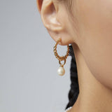 silver earrings