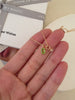 Green peridot pendant, Minimalist genuine peridot & white cz necklace, Gifts for her