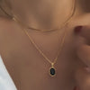 Mini black onyx necklace