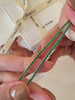 Dainty emerald cz bracelet, 2mm tennis bracelet, Gifts for her, Christmas gifts