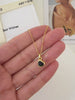 Dainty heart black onyx necklace, Minimalist heart pendant necklace, Tiny pendant necklace, Necklace for women, Gifts for her