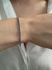 Silver Blue sapphire tennis bracelet, Dainty sapphire cz bracelet, 2mm tennis bracelet, Blue stone bracelet, Gifts for her, Unisex bracelet