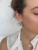 Jade hoop earrings