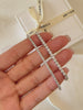  2mm & 3mm tennis bracelet, Minimalist white tennis bracelet, Birthday gifts