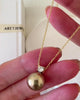 12mm brown pearl necklace, Tahitian pearls necklace, Mocha pearl necklace, 925s Silver necklace,  Gifts for her