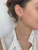 Elegant Gold and Gray Tahitian Pearl Earrings, Chic Bridesmaid Jewelry, 12mm Pearls, Wedding Gift for Her