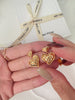double puffy heart earrings